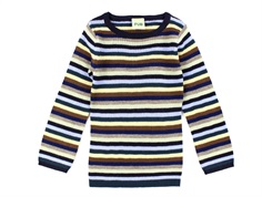 FUB multi stripe rib blouse merino wool